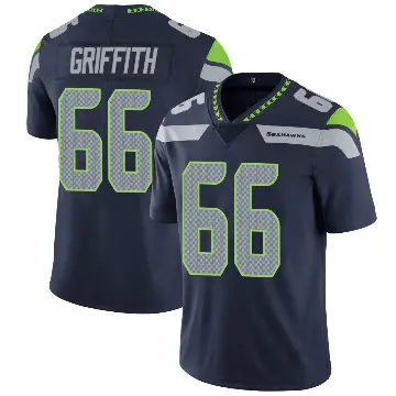 ＃66 Men's Thor Griffith Navy Limited Seattle Seahawks Team Color Vapor Untouchable Jersey