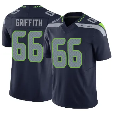 ＃66 Men's Thor Griffith Navy Limited Seattle Seahawks Vapor F.U.S.E. Jersey