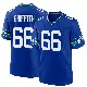 ＃66 Men's Thor Griffith Royal Game Seattle Seahawks Throwback Jersey