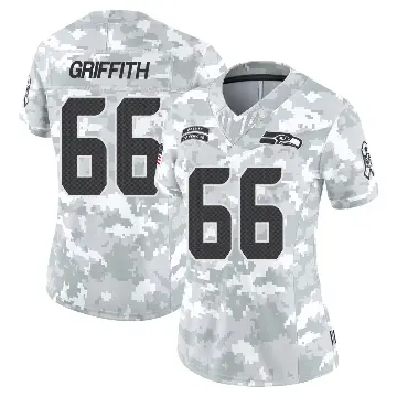 ＃66 Women's Thor Griffith Arctic Camo Limited Seattle Seahawks 2024 Salute to Service Jersey