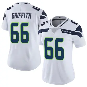 ＃66 Women's Thor Griffith White Limited Seattle Seahawks Vapor Untouchable Jersey