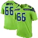 ＃66 Youth Thor Griffith Green Legend Seattle Seahawks Color Rush Neon Jersey