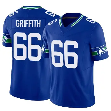 ＃66 Youth Thor Griffith Royal Limited Seattle Seahawks Throwback Vapor F.U.S.E. Jersey