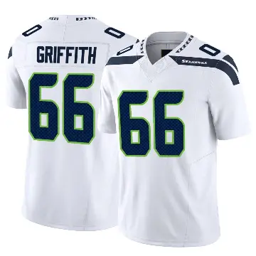 ＃66 Youth Thor Griffith White Limited Seattle Seahawks Vapor F.U.S.E. Jersey